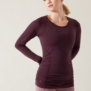 ATHLETA Speedlight Seemless Long Sleeve Top -XS-